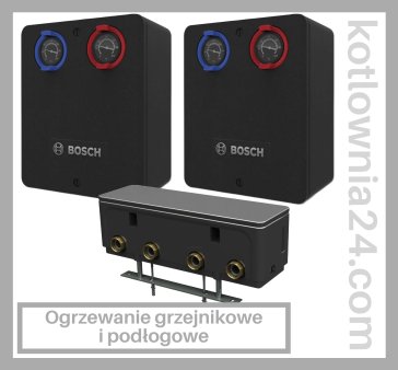 PAKIET GRUP POMPOWYCH BOSCH ZE SPRZĘGŁEM - bez modułu MM100 - grzejniki +  ogrzewanie podłogowe