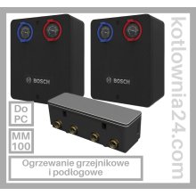 PAKIET GRUP POMPOWYCH BOSCH - do instalacji z pompą ciepła - grzejniki  +  ogrzewanie podłogowe