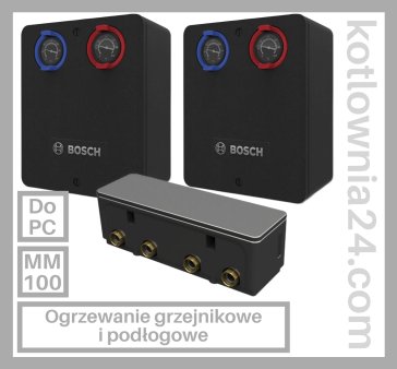 PAKIET GRUP POMPOWYCH BOSCH - do instalacji z pompą ciepła - grzejniki + ogrzewanie podłogowe