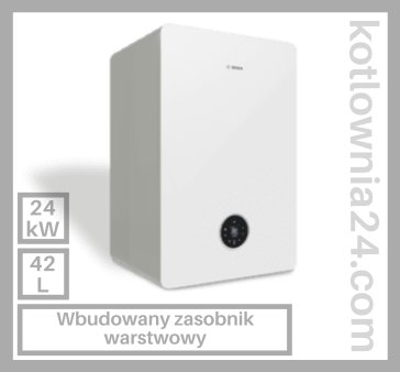 Condens GC5700iWT z wbudowanym zasobnikiem warstwowym c.w.u. o poj. 42 l, ze stali nierdzewnej