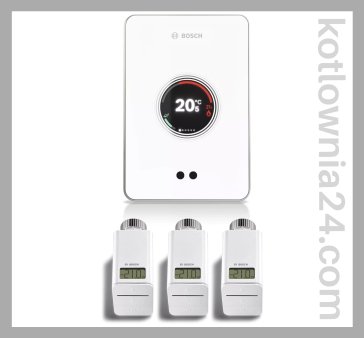 ZESTAW BOSCH EASY CONTROL- Regulator EasyControl CT200 + 3 głowice - biały