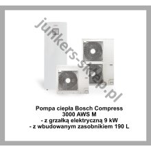 PAKIET MONOENERGETYCZNY - BOSCH COMPRESS 3000 AWS M - z grzałką elektryczną i zasobnikiem 190 L