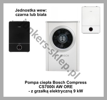 PAKIET MONOENERGETYCZNY - BOSCH COMPRESS CS7000i AW ORE - z grzałką elektryczną 9 kW