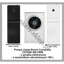 PAKIET MONOENERGETYCZNY - BOSCH COMPRESS CS7000i AW ORM - z grzałką elektryczną i zasobnikiem 190 L