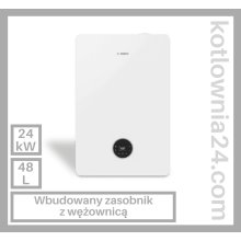 Condens GC5300iWT z wbudowanym zasobnikiem c.w.u. z wężownicą, o poj. 48 l ze stali nierdzewnej