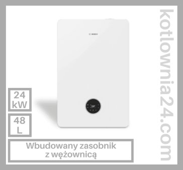 Condens GC5300iWT z wbudowanym zasobnikiem c.w.u. z wężownicą, o poj. 48 l ze stali nierdzewnej